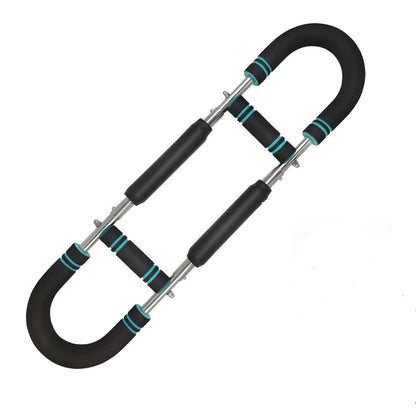 Adjustable Arm Trainer with Detachable Chest Expander and Resistance Bands for Upper Body Strength Training - Home Gym Equipment