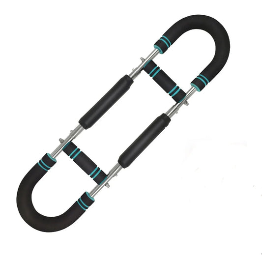 Adjustable Arm Trainer with Detachable Chest Expander and Resistance Bands for Upper Body Strength Training - Home Gym Equipment